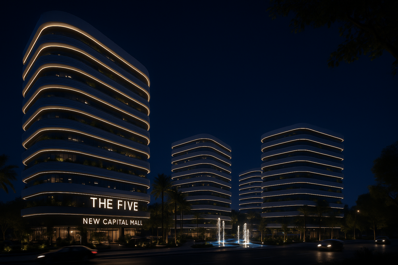 أبراج مضاءة بإطلالة على محور الأمل – The Five