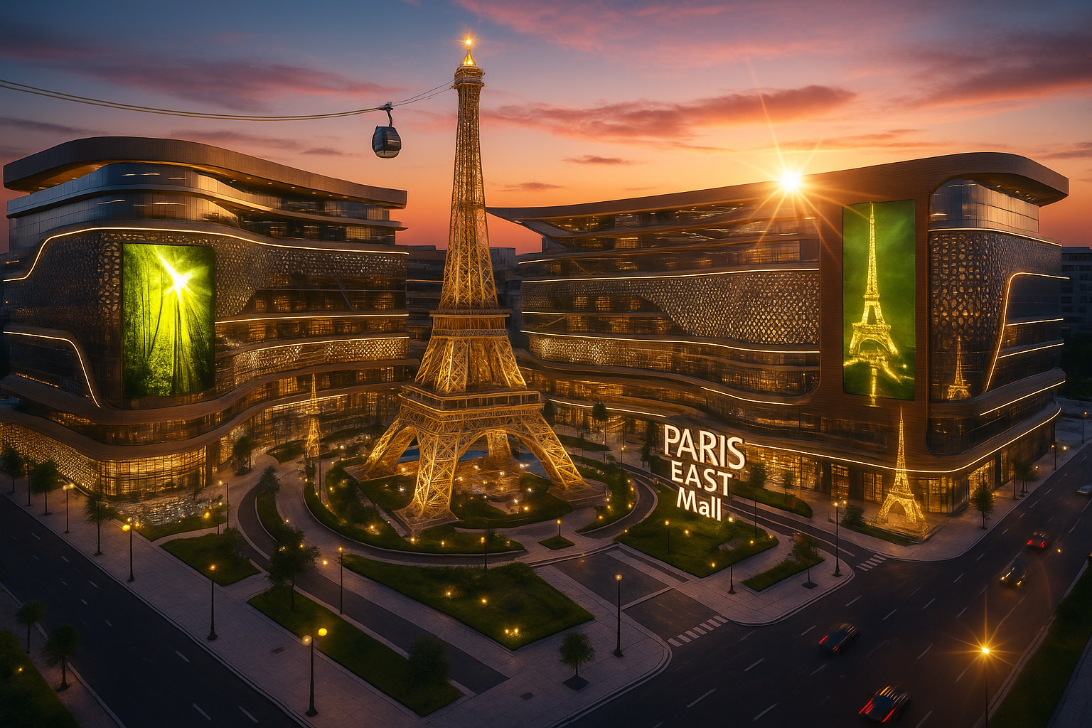 تصميم خارجي مستقبلي لباريس مول