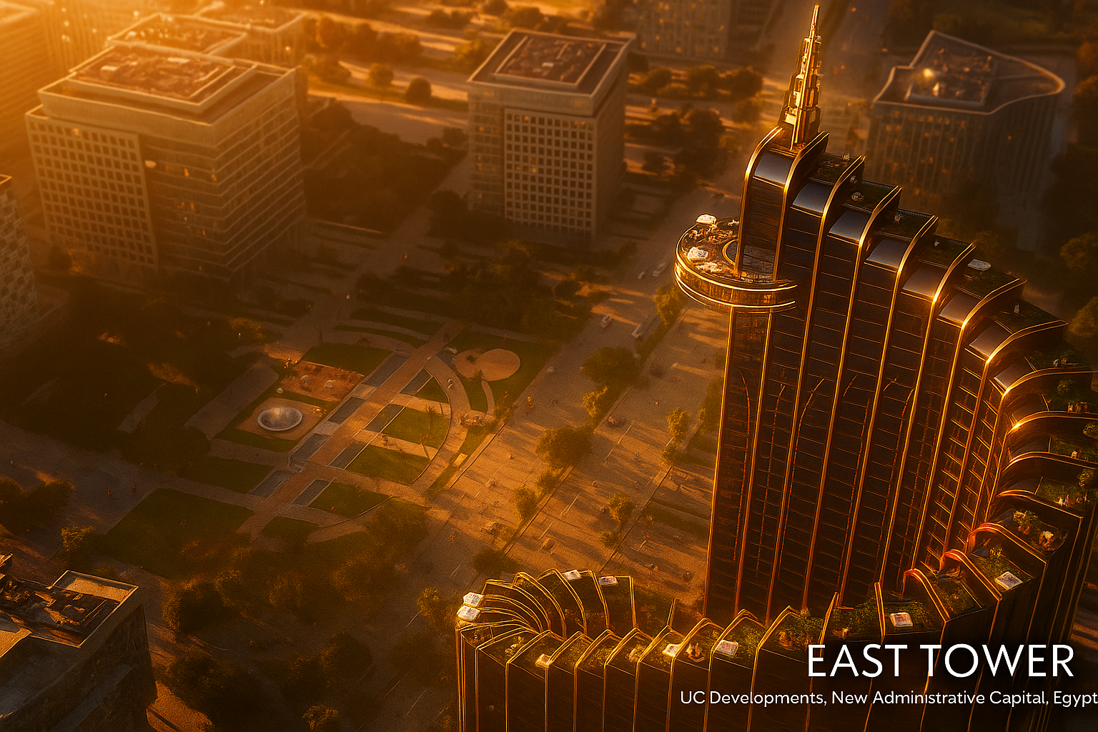 توزيع الأنشطة داخل البرج – منظور 16:9