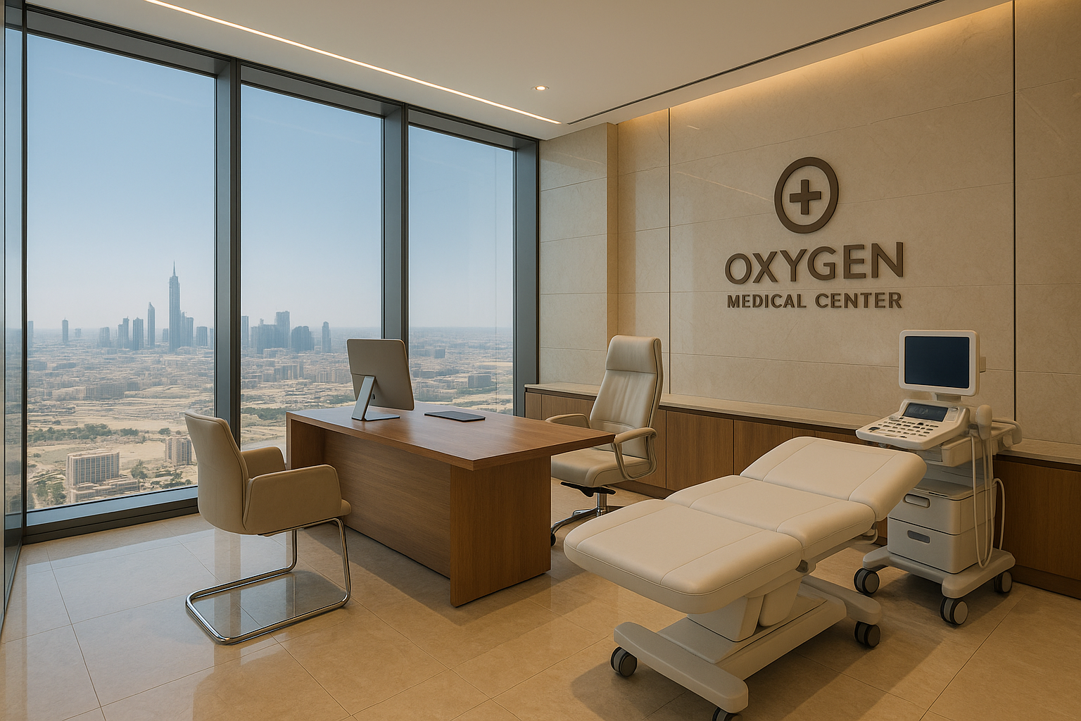 تشطيبات فاخرة لوحدة طبية في Oxygen Medical Tower