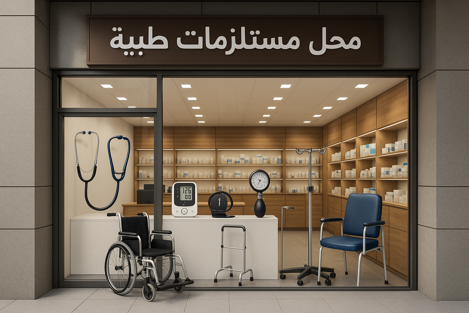 منفذ بيع للمستلزمات داخل Oxygen Medical Tower