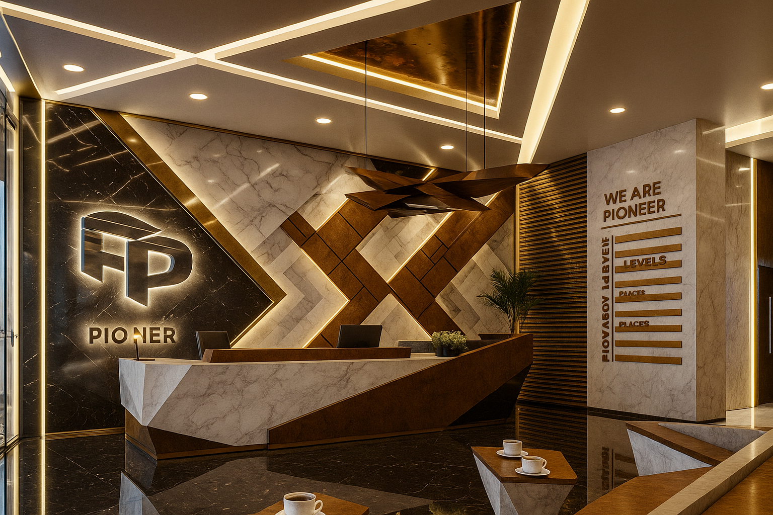 منطقة الاستقبال في مول بايونير بلازا