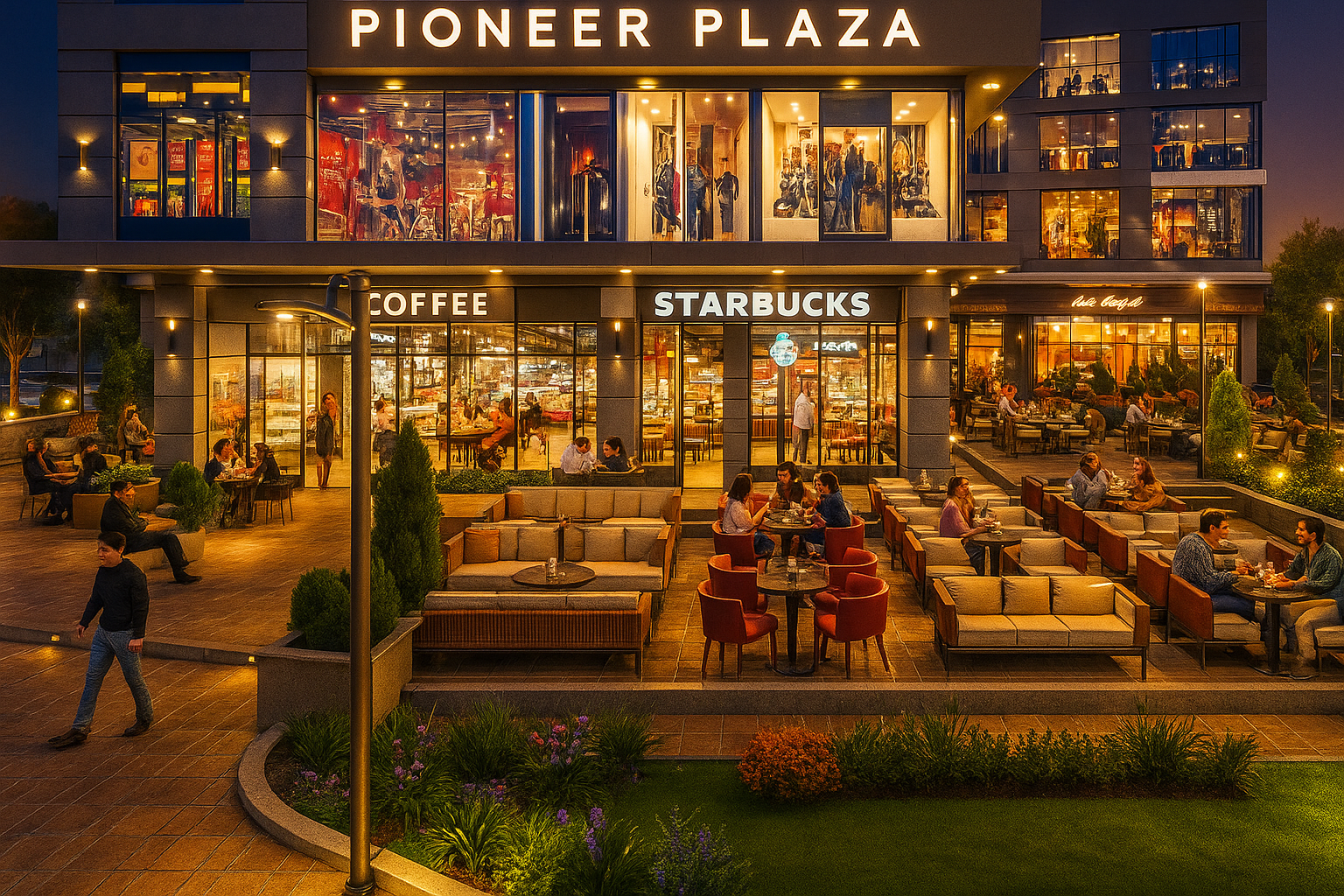 واجهة بايونير بلازا مول الخارجية في MU23