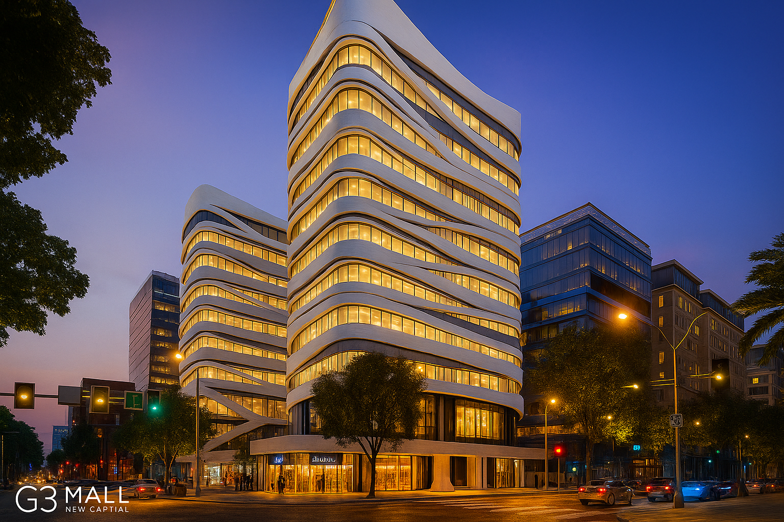 واجهة مستقبلية مبتكرة