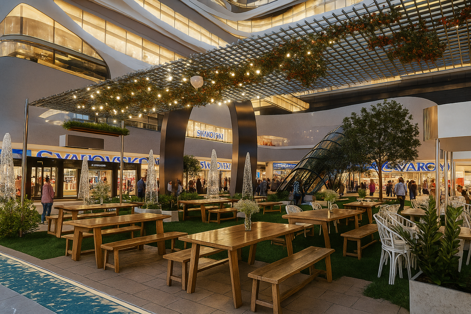 ساحة مطاعم داخلية